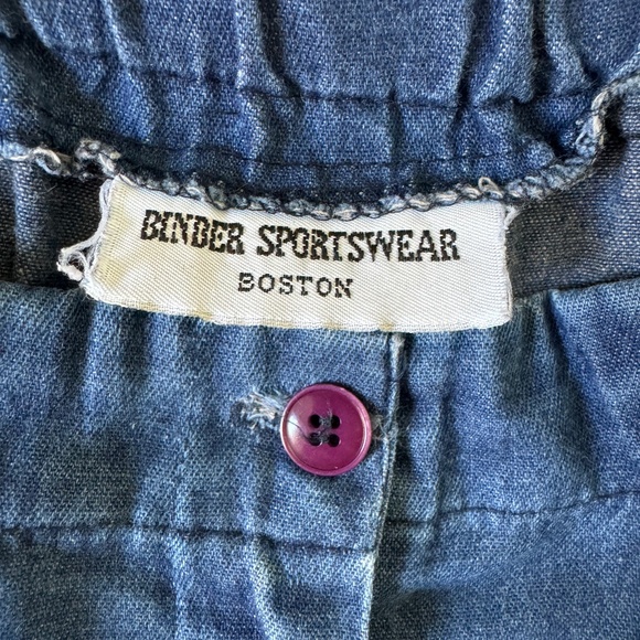 Vintage 1990's Binder Sportswear Wide Leg Denim Pant - Picture 6 of 7